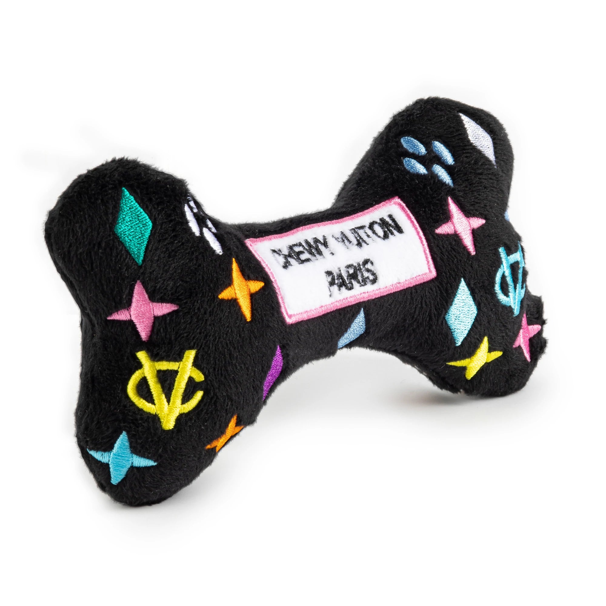 Black Monogram Chewy Bone  Haute Diggity Dog   