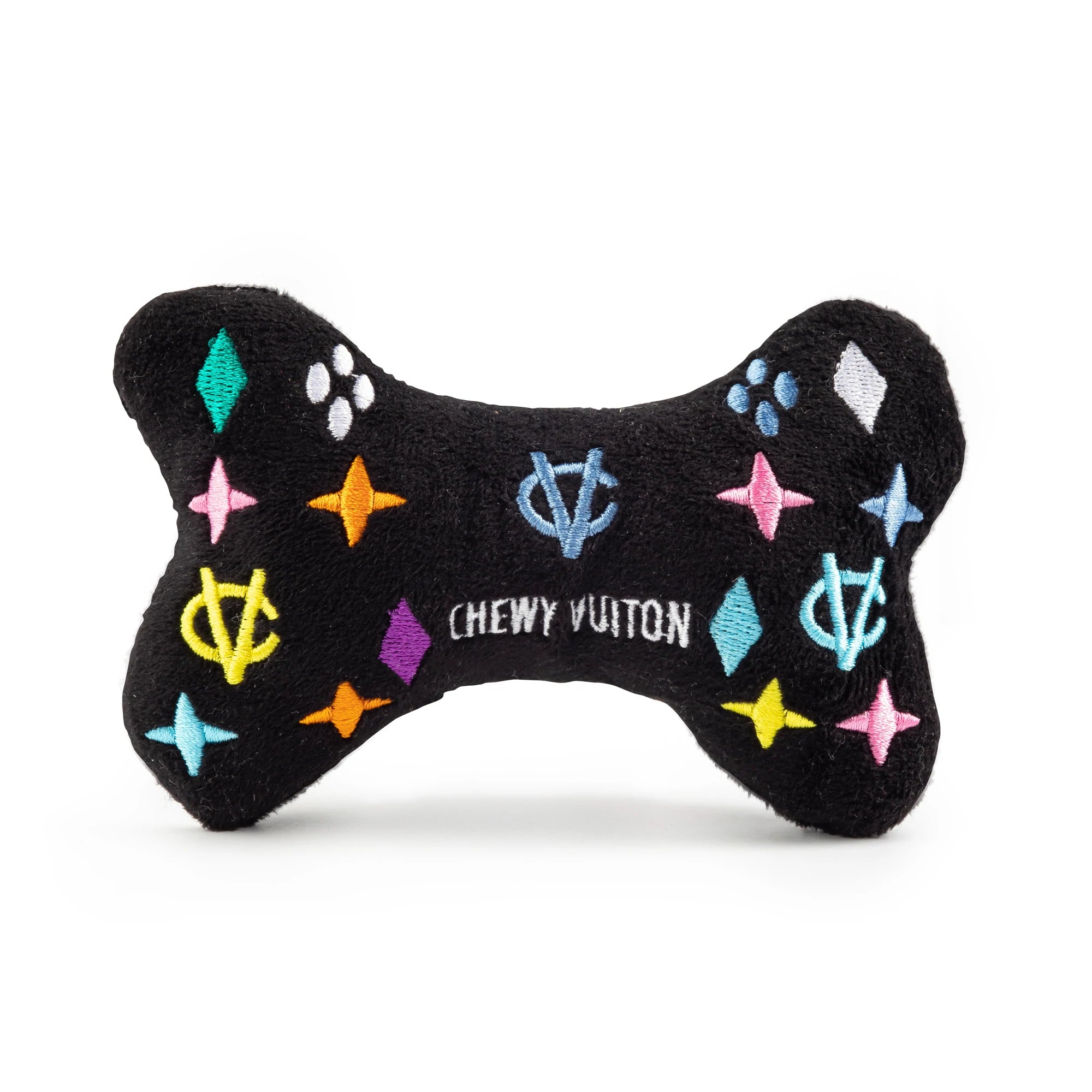 Black Monogram Chewy Bone  Haute Diggity Dog Small  