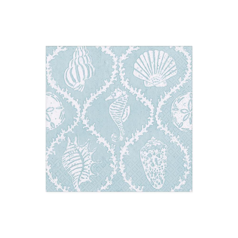 Cocktail Napkin - Seychelles - Aqua Paper Napkins Caspari   