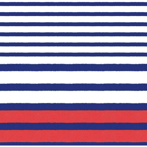 Cocktail Napkin - Breton Stripe-Blue  Caspari   