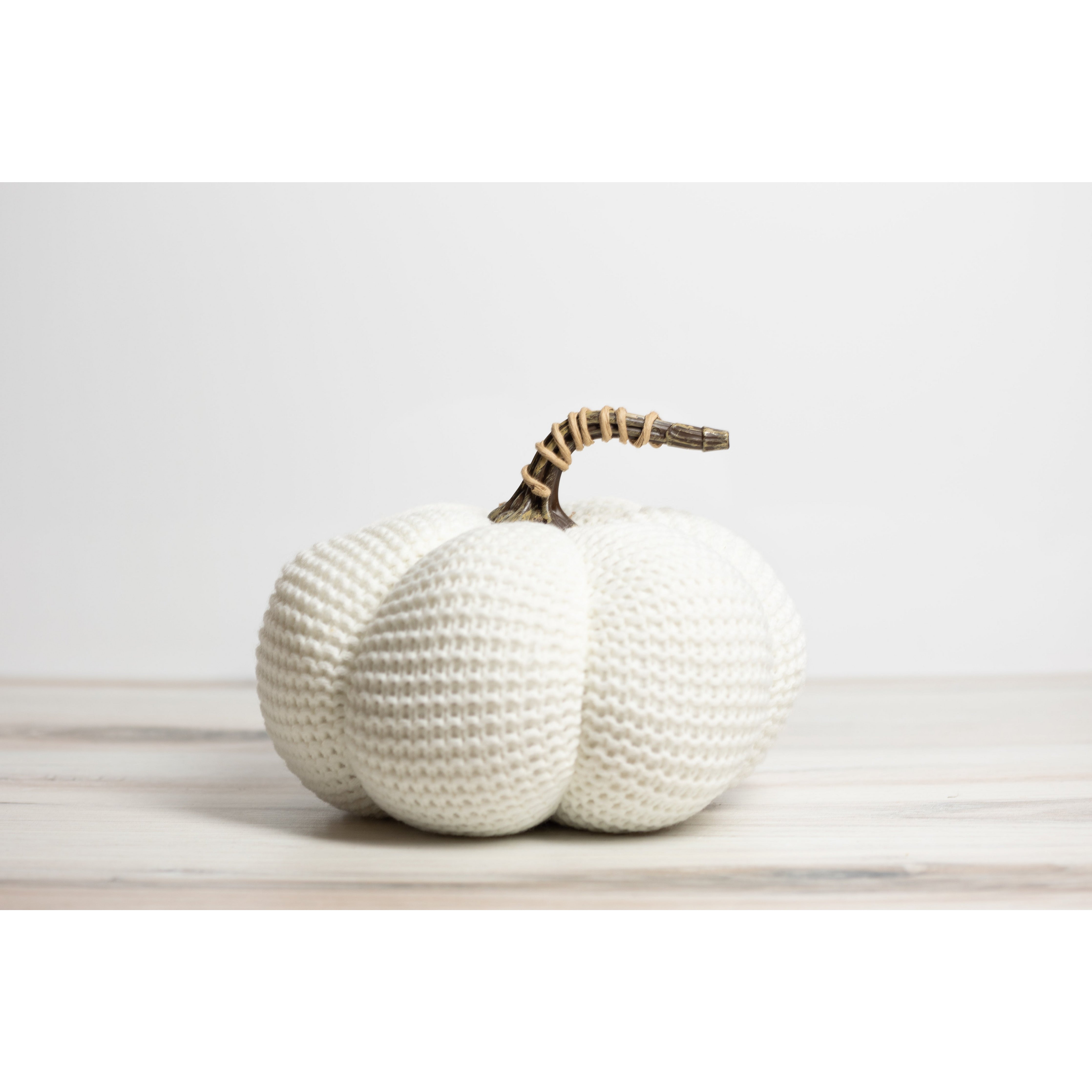 Knit Stuffed Pumpkin 7"  K&K   