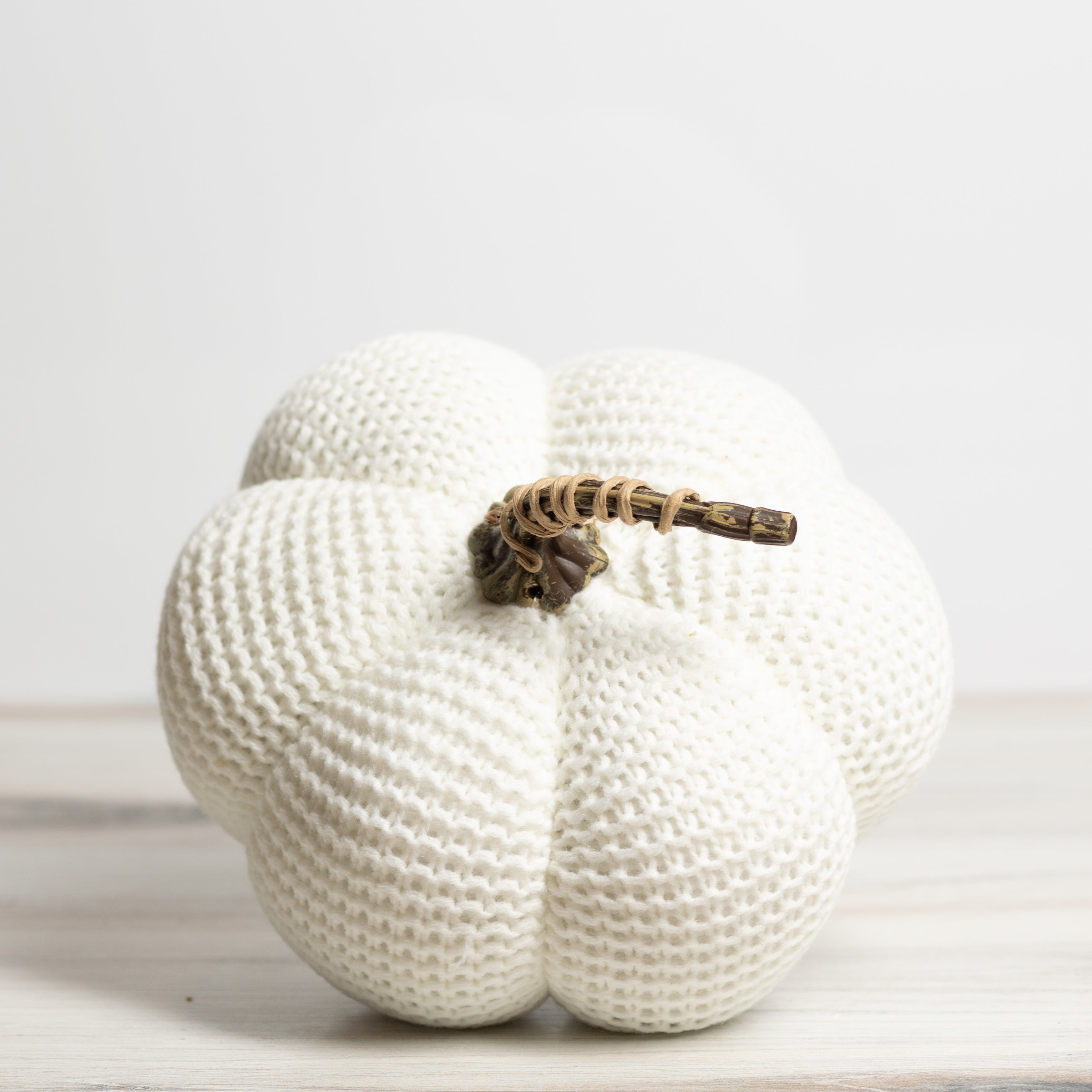 Knit Stuffed Pumpkin 7"  K&K   