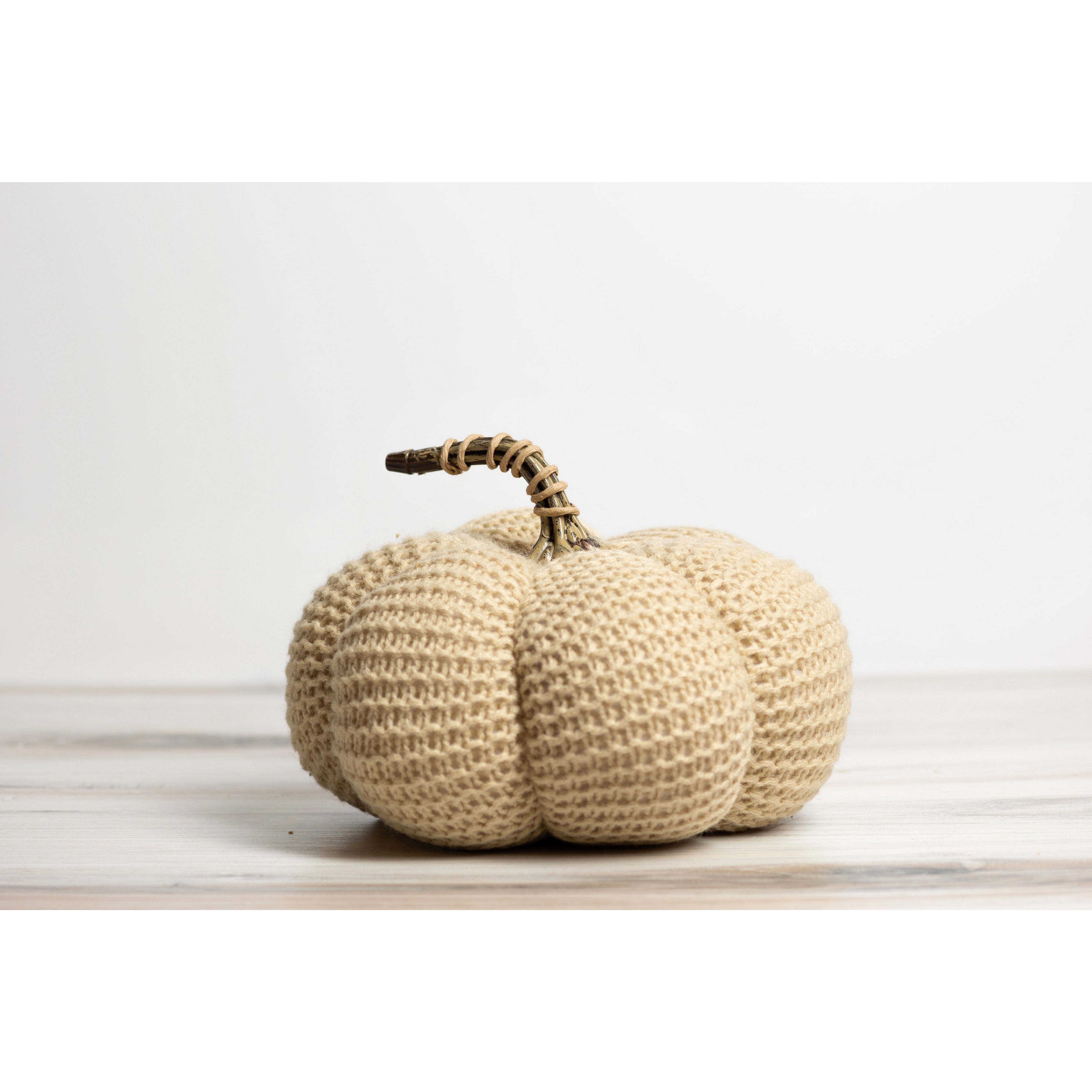 Knit Stuffed Pumpkin 7"  K&K   