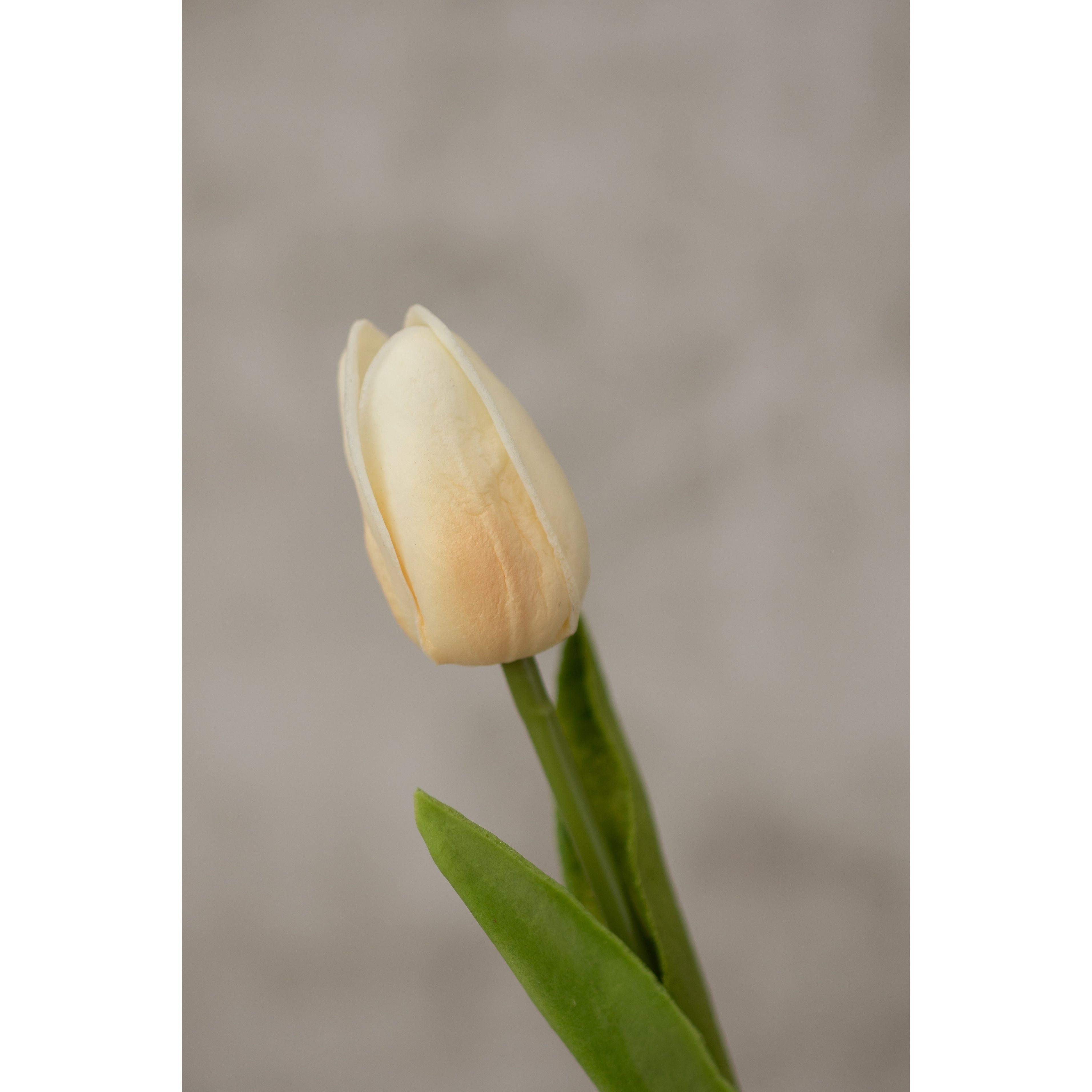 Real Touch Tulip 13.5” Artificial Flora K&K Peach  