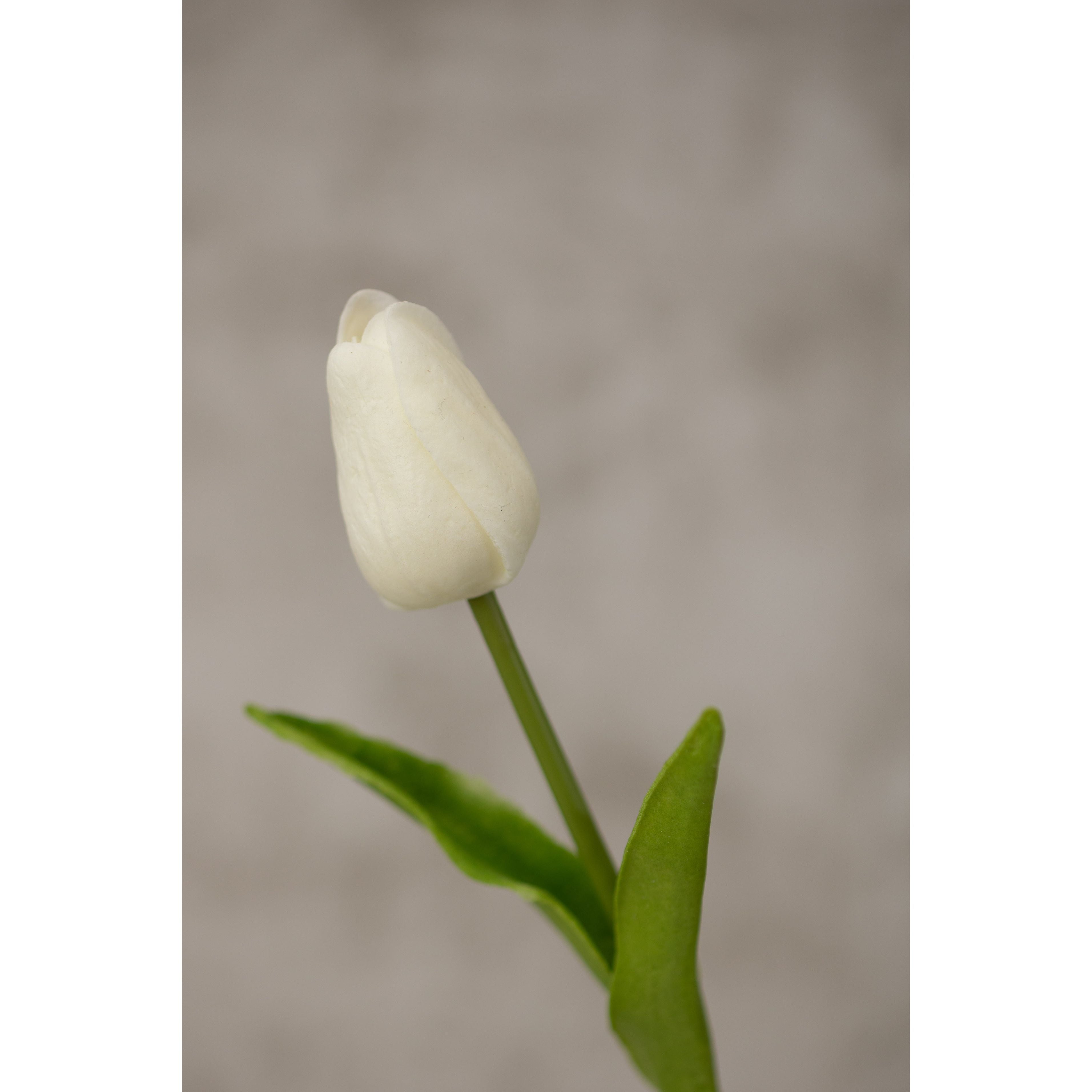 Real Touch Tulip 13.5” Artificial Flora K&K White  