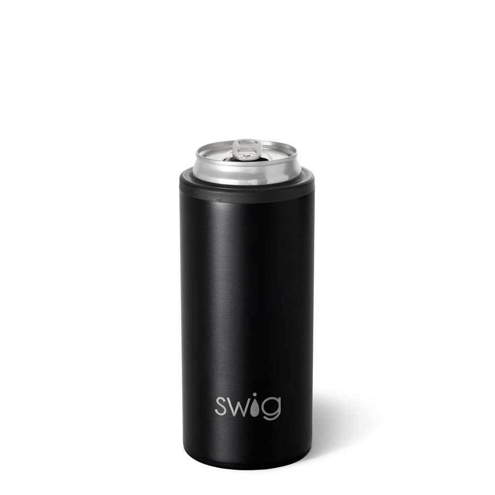 Skinny Can Cooler - Black  Swig Life   