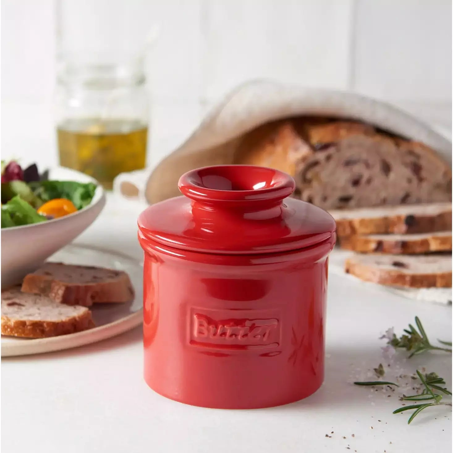 Café Collection Butter Bell Crock - Red ' The Original Butter Bell crock   