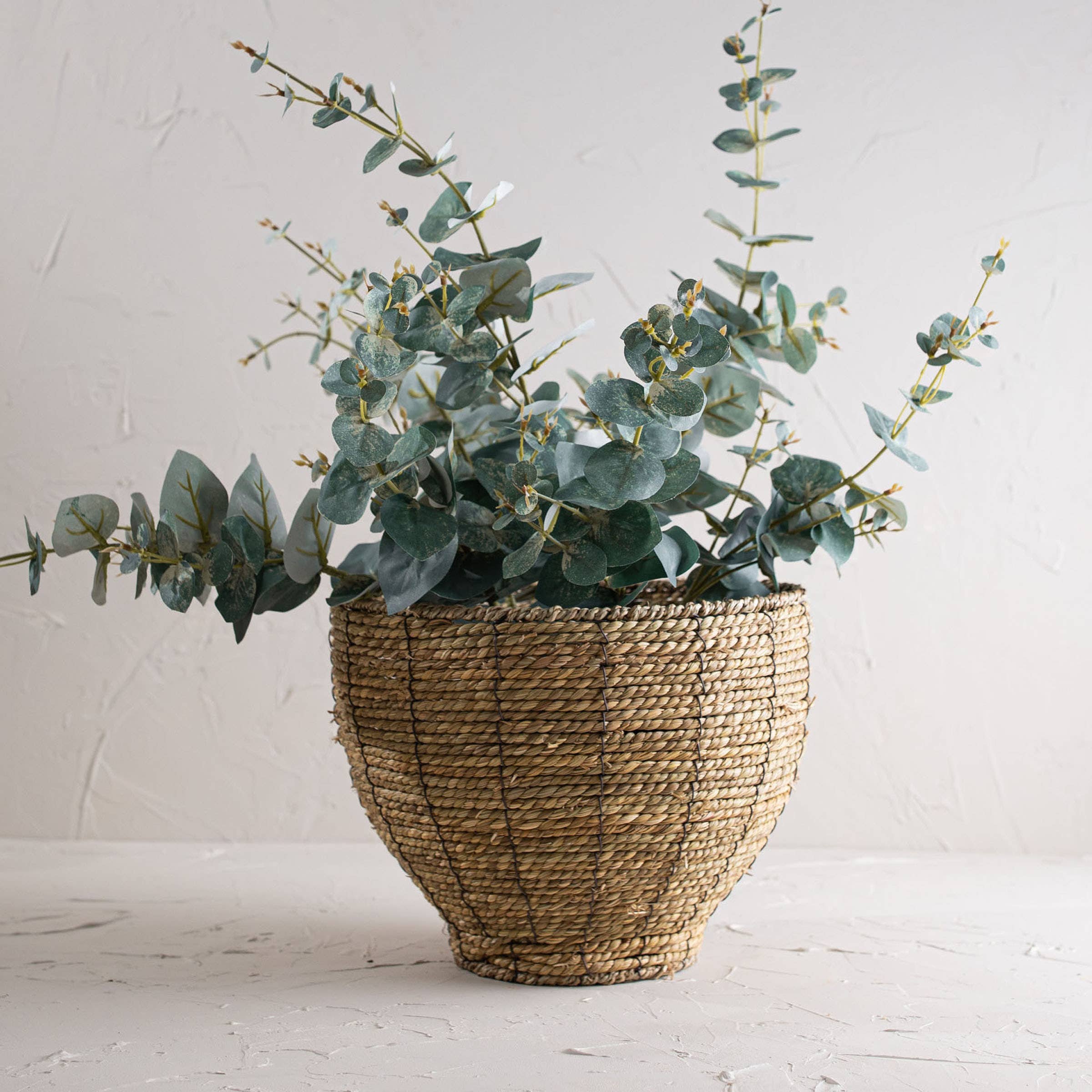 Lina Dry Basket Planter Large  Foreside Home & Garden   