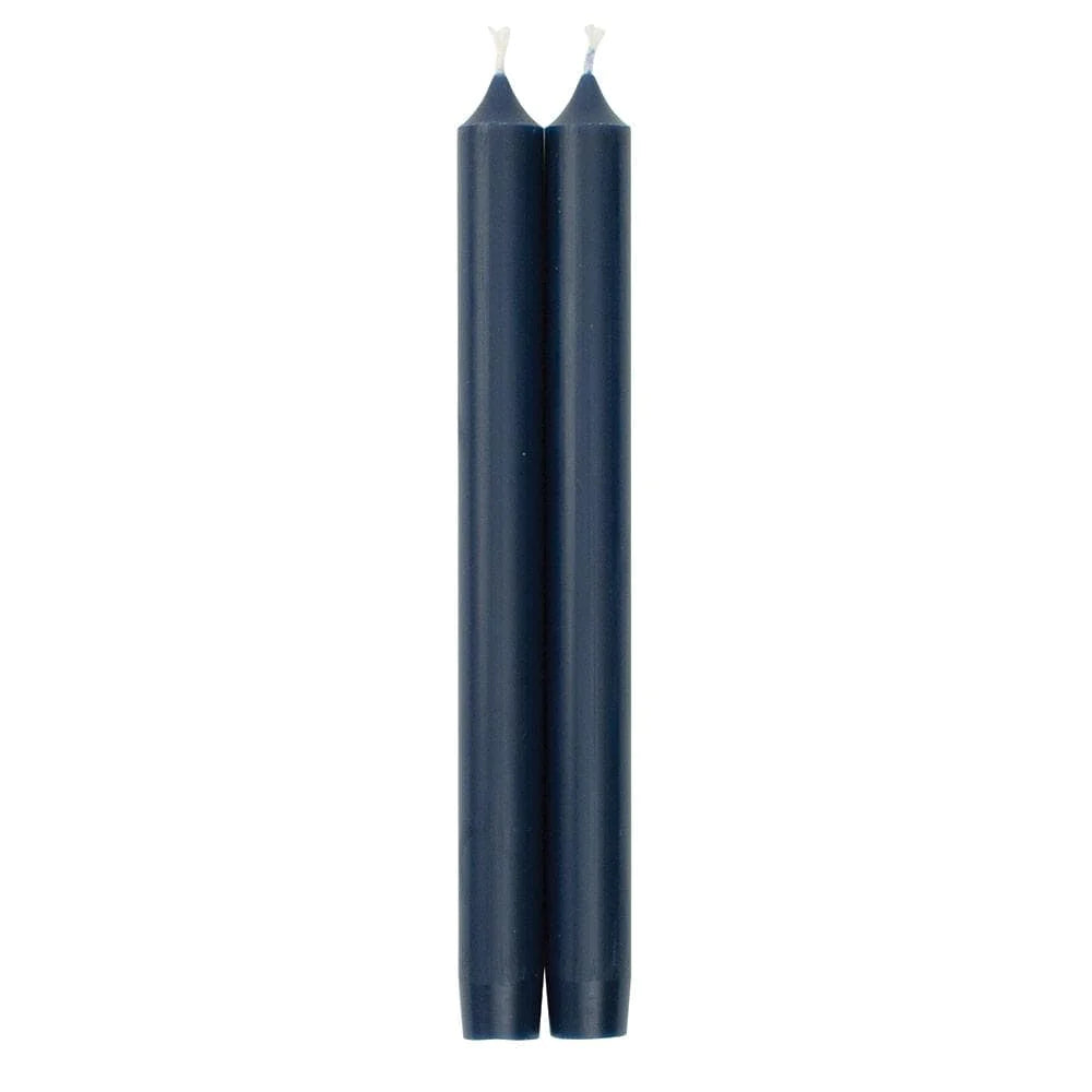 Duet Taper Candle - 12” Pair  Caspari Marine Blue  