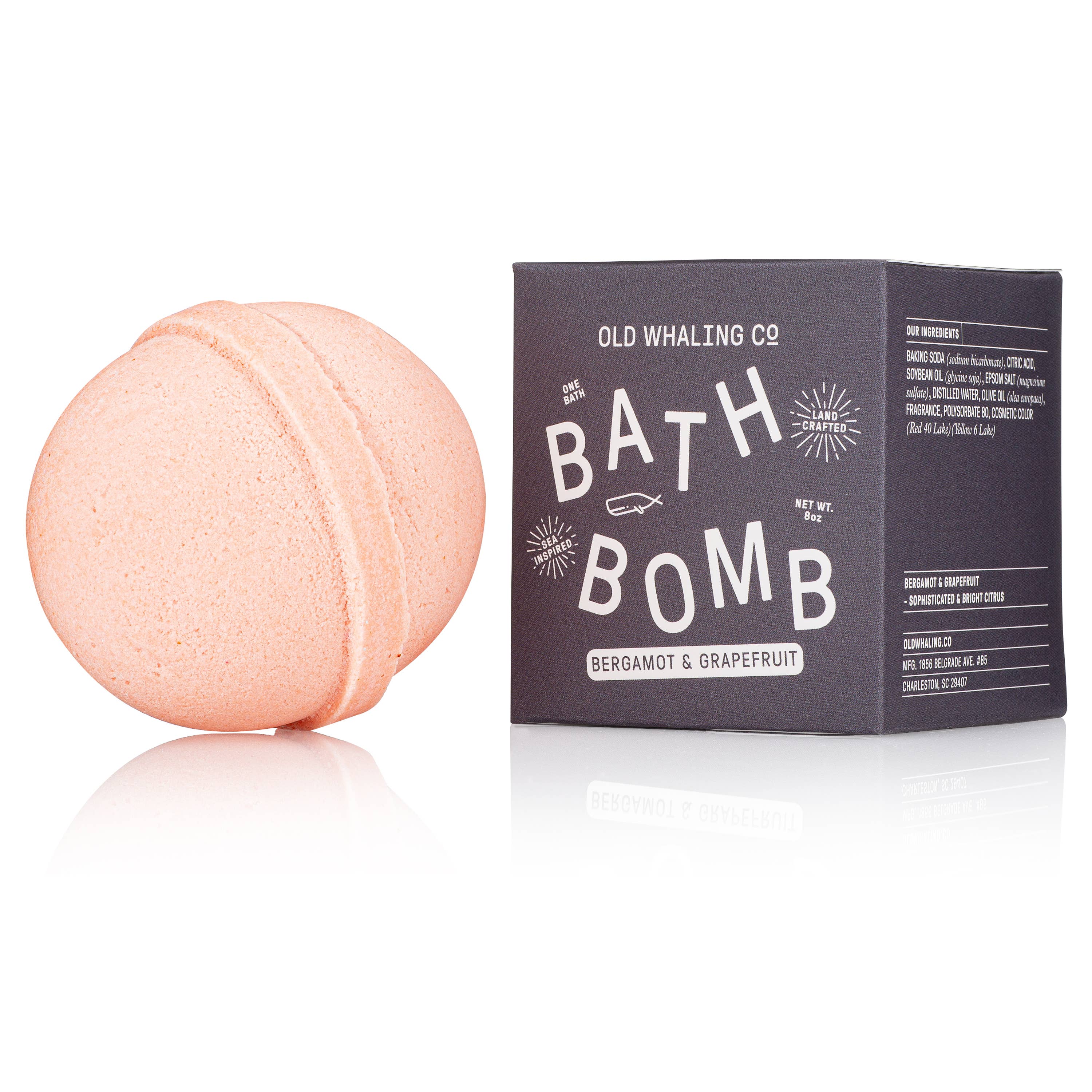 Bergamot &
 Grapefruit Bath Bomb  Old Whaling Company   