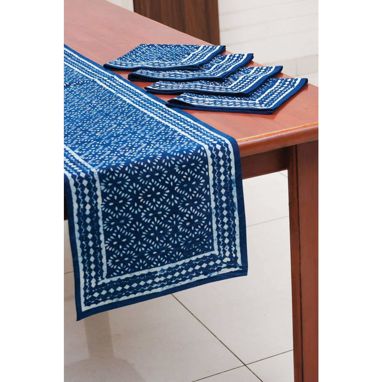 Indigo Table Runner  Sevya Handmade   