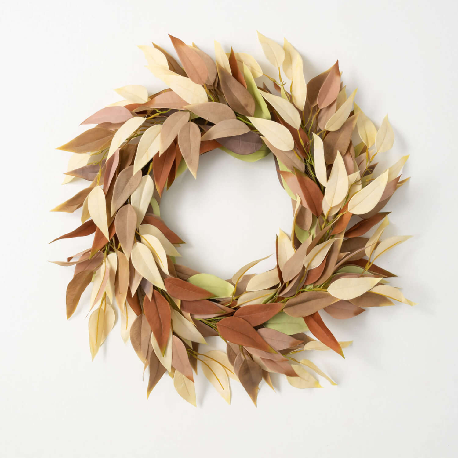 Fall Eucalyptus Wreath Cream  Sullivans   