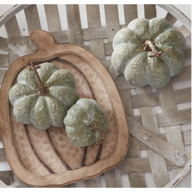 Green Whitewashed Pumpkin  K&K   