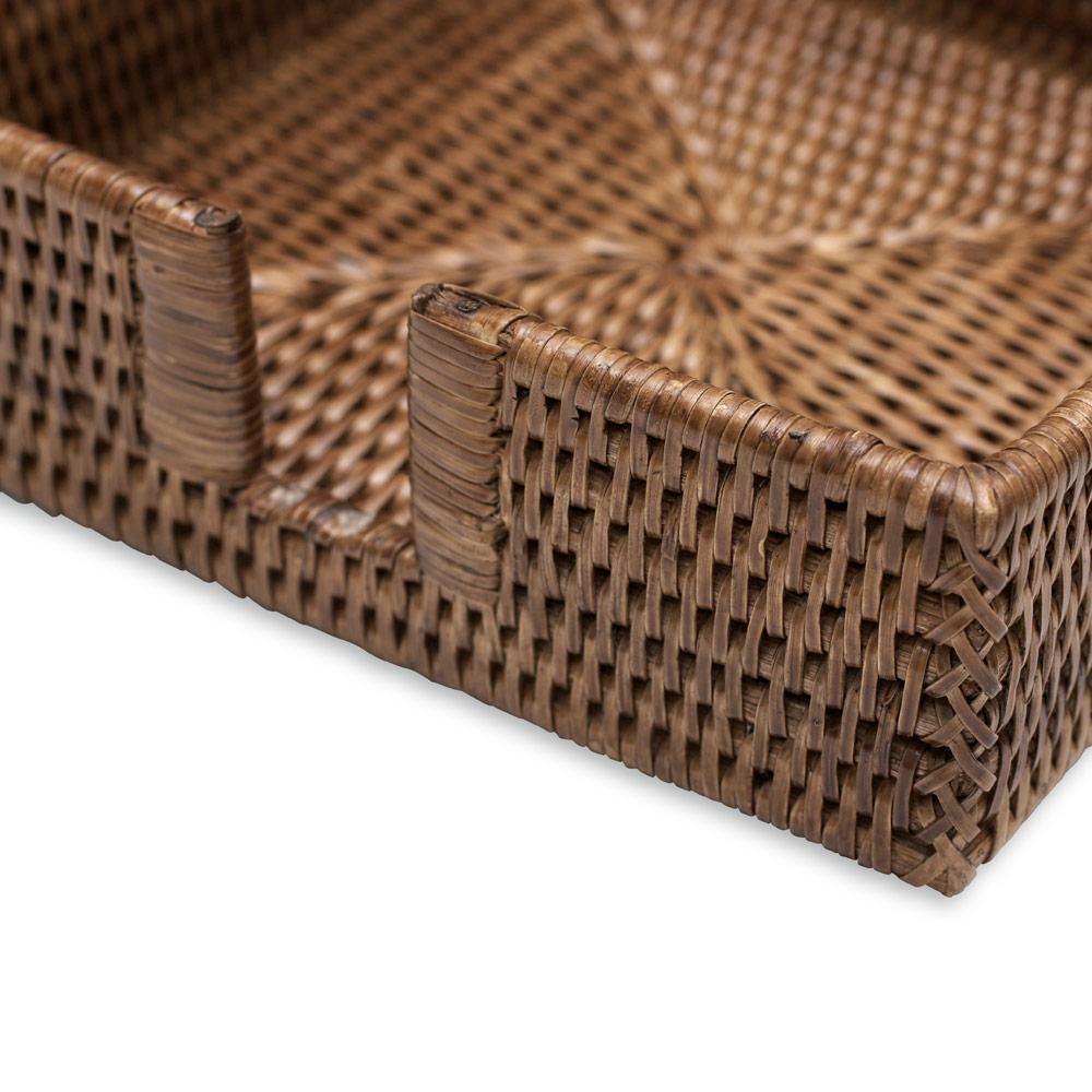 Rattan Luncheon Napkin Holder - Natural  Caspari   