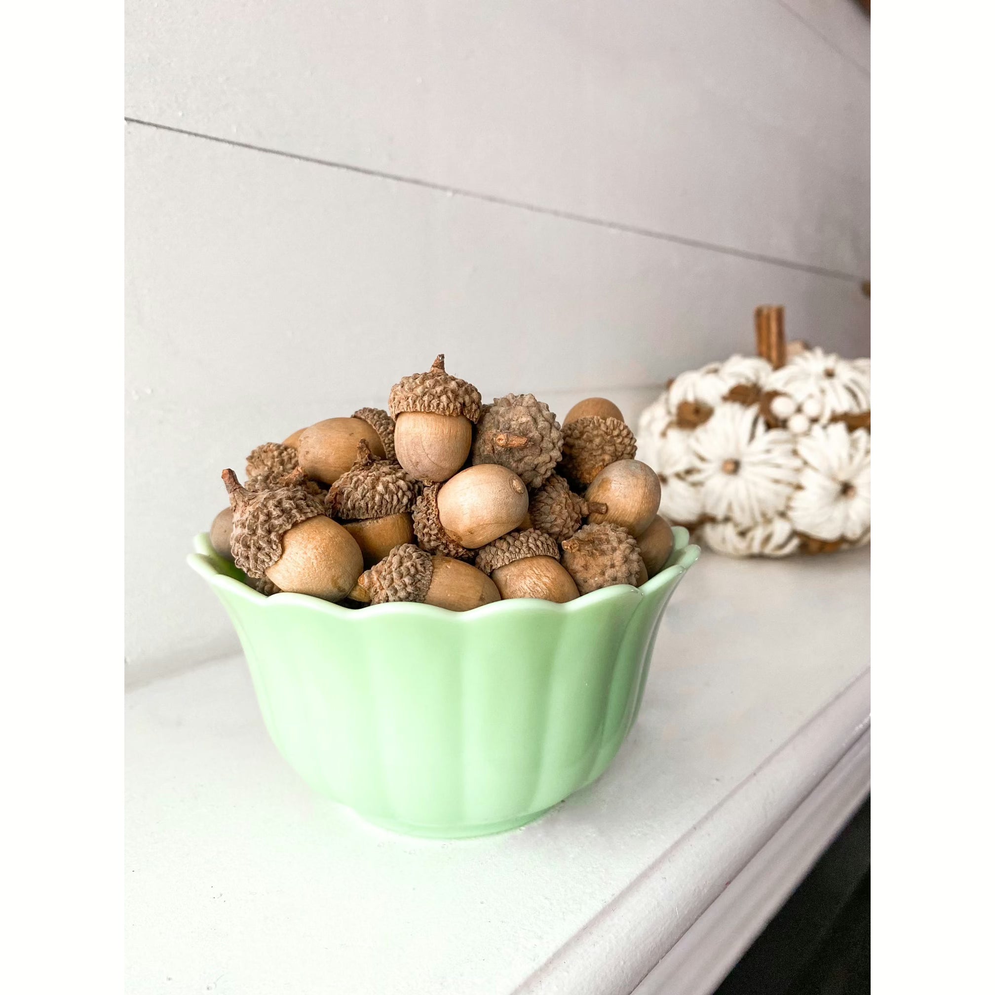 Wood Acorns - Cream  K&K   