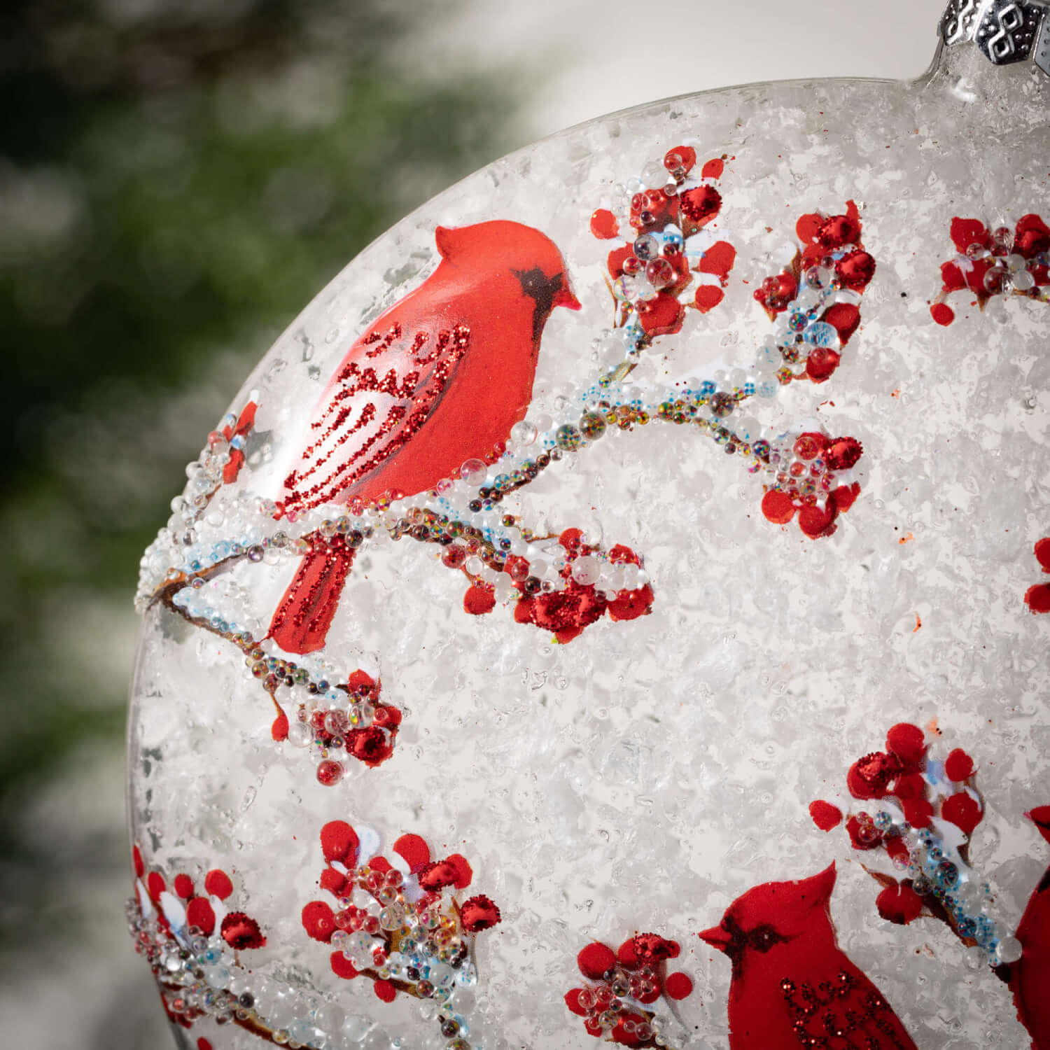 Cardinal Disk Ornament  Sullivans   