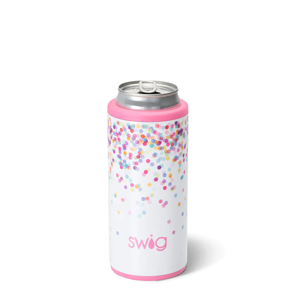 Skinny Can Cooler - Pink Confetti  Swig Life   