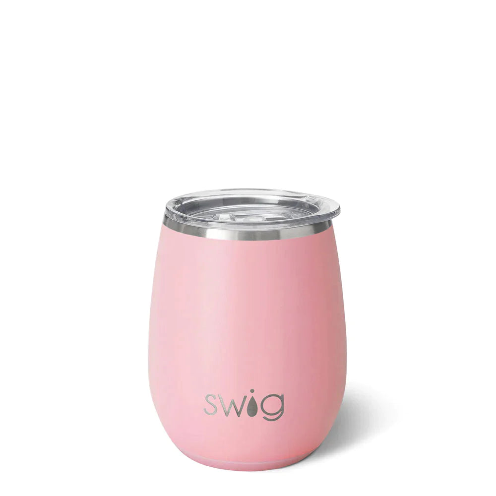 Stemless Wine Cup - 14oz - Blush  Swig Life   