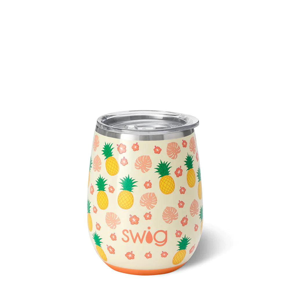 Stemless Wine Cup - 14oz - Pineapple  Swig Life   