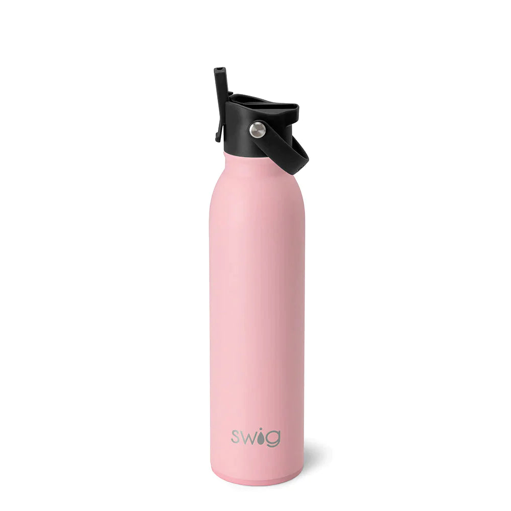 Flip & Sip Water Bottle 20oz - Blush  Swig Life   